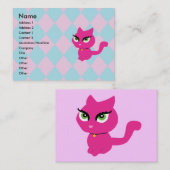 Roze Visitekaartjes van keukengerei (Voorkant / Achterkant)