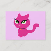 Roze Visitekaartjes van keukengerei (Achterkant)