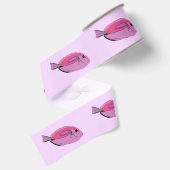 Roze viskunst Grosgrain Ribbon Lint (Achterkant)