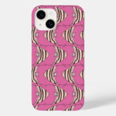 Roze vispatroon Case-Mate iPhone case (Achterkant)
