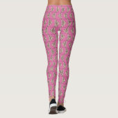 Roze vispatroon leggings (Achterkant)