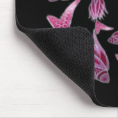 Roze visrondzendmousepad muismat (Hoek)