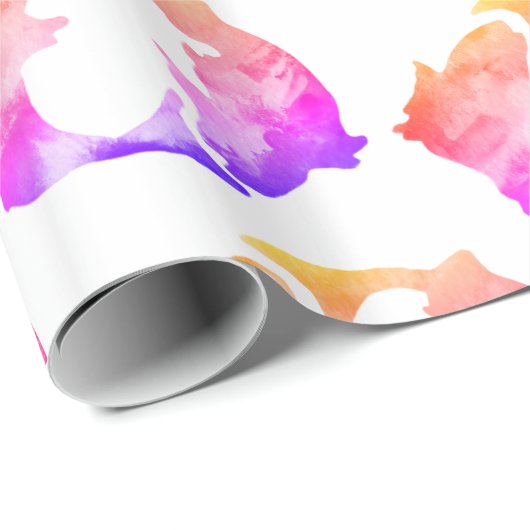 Roze Vissen Astrologie Teken Cadeaupapier (Rol Hoek)