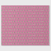 Roze Vissen Kinderen patroon Cadeaupapier (Vlak)