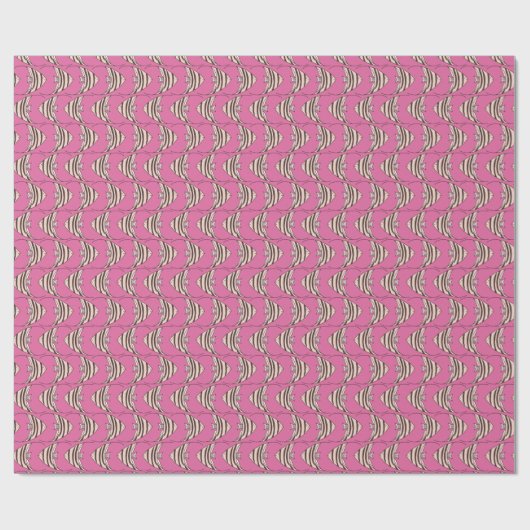 Roze Vissen Kinderen patroon Cadeaupapier (Vlak)
