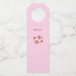 Roze Vissen, sterrenbeeld, sterrenbeeld afdruk Flessenhanger