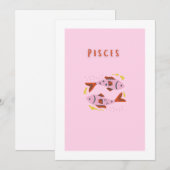Roze Vissen, sterrenbeeld, sterrenbeeld afdruk Kaart (Voorkant / Achterkant)