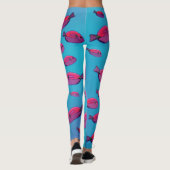 Roze visserij - aangepaste Leggings (Achterkant)
