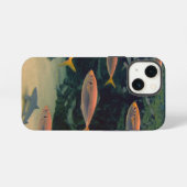 Roze visshow iPhone hoesje (Achterkant horizontaal)