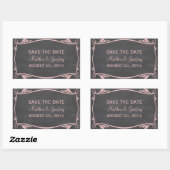 Roze Vlaams Chalkboard Sla de Sticker Datum op (Vel)