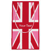 Roze vlag Verenigd Koninkrijk Klein Cadeauzakje (Voorkant)