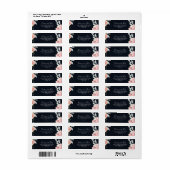 Roze vlakke afdruk Adres label (Full Sheet)