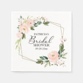 Roze vlakke afmeting van het geometrische Vrijgeze Servet (Voorkant)