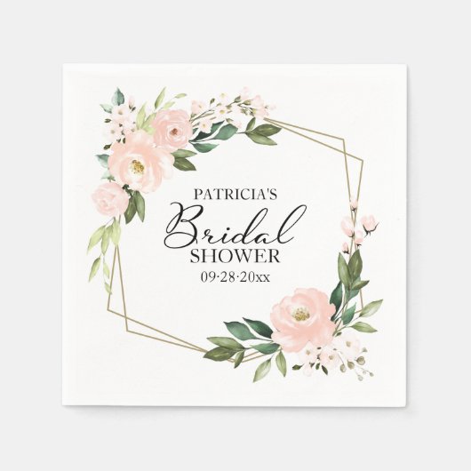 Roze vlakke afmeting van het geometrische Vrijgeze Servet (Voorkant)