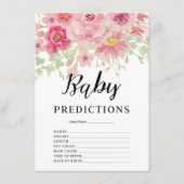 Roze vlakke Baby Kaart Baby shower (Voorkant)