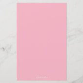 Roze vlakke Baby shower Bingo Game (Achterkant)