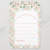 Roze vlakke Baby shower maakt advies mogelijk (Voorkant / Achterkant)