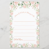 Roze vlakke Baby shower maakt advies mogelijk (Voorkant)