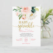 Roze vlakke Baby sprinkhals Kaart (Staand voorkant)