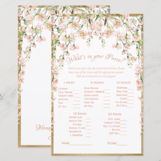 Roze vlakke vlakke Vrijgezellenfeest game (Voorkant / Achterkant)