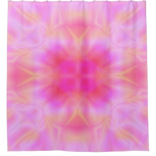 Roze vlam douchegordijn (Voorkant)