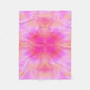 Roze vlam fleece deken
