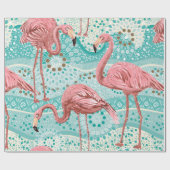 Roze vlam naadloos patroon cadeaupapier (Vlak)