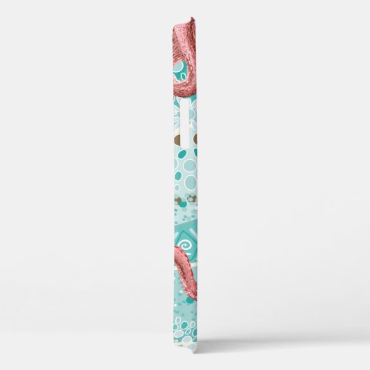 Roze vlam naadloos patroon Case-Mate iPhone case (Achterkant / Rechts)