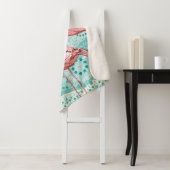 Roze vlam naadloos patroon sherpa deken (In situ)