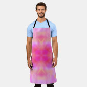 Roze vlam schort (Gedragen)