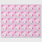 Roze vlamingos baby shower, grafisch papier (Vlak)