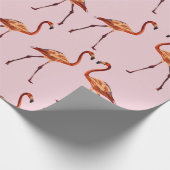 Roze vlamingos Wrapping Paper Cadeaupapier (Hoek)