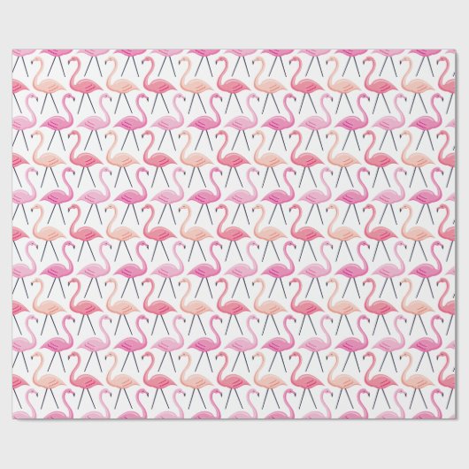 Roze vlamingos Wrapping Paper Cadeaupapier (Vlak)