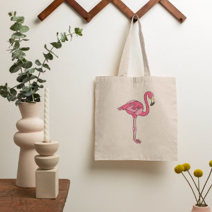 Roze vlamJargon met Canvas tas met lange benen