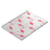 Roze vlamJargon Tekening Flamingo Artist Roze Wit Notitieboek (Linkerzijde)