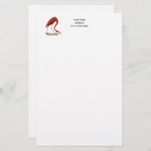  roze vlamJong #1 Briefpapier (Voorkant / Achterkant)