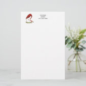 roze vlamJong #1 Briefpapier (Staand voorkant)