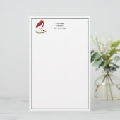  roze vlamJong #1 Briefpapier (Staand voorkant)