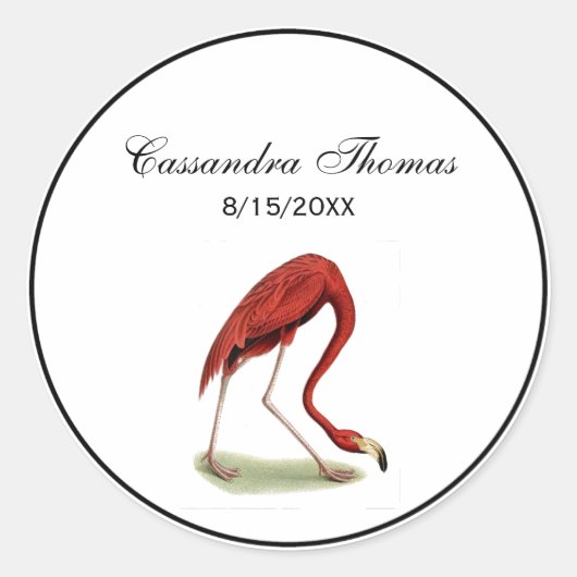  roze vlamJong #1 Ronde Sticker (Voorkant)