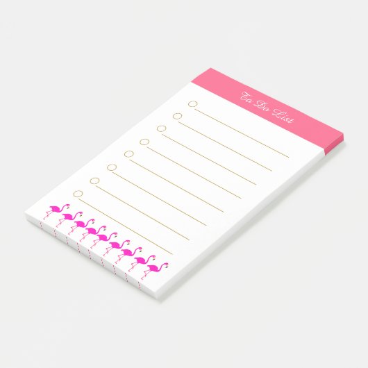 Roze vlammen en kalligrafie op witte bekleding post-it® notes (Schuin)