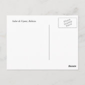 Roze vlammen in Bolivia Briefkaart (Achterkant)