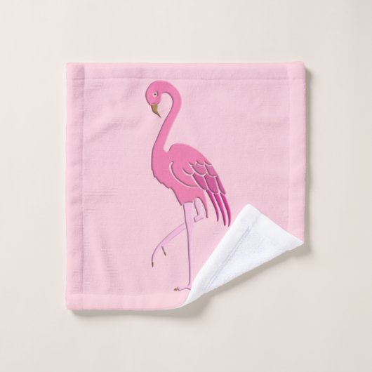 roze vlammen op een roze achtergrond bad handdoek (Wasdoekje)