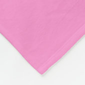 Roze vleece Blanket Fleece Deken (Hoek)