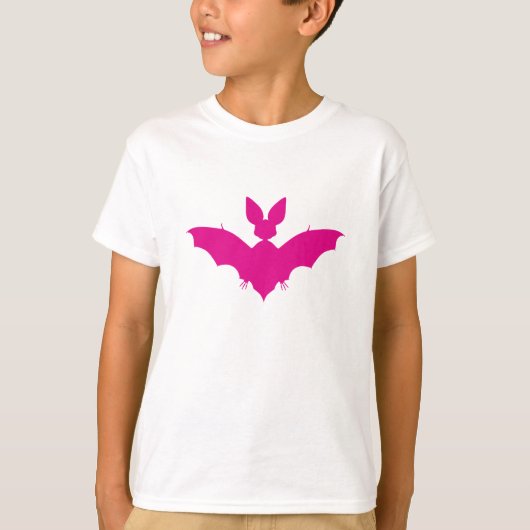 Roze Vleermuis T-shirt (Voorkant)