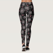Roze vleermuizen en spinnenwebben leggings (Achterkant)