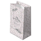 Roze Vleermuizen Spooky Schattige Baby shower Klein Cadeauzakje (Voorkant Gekanteld)