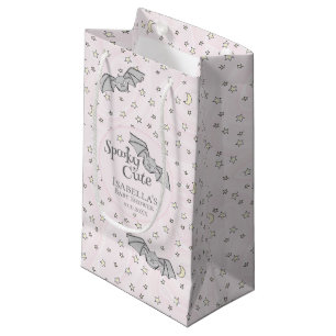 Roze Vleermuizen Spooky Schattige Baby shower Klein Cadeauzakje