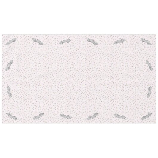 Roze Vleermuizen Spooky Schattigee Baby Halloween Tafelkleed (Voorkant (Horizontaal))