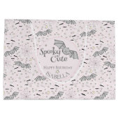 Roze Vleermuizen Spooky Schattigee Baby Meisje Groot Cadeauzakje (Achterkant)