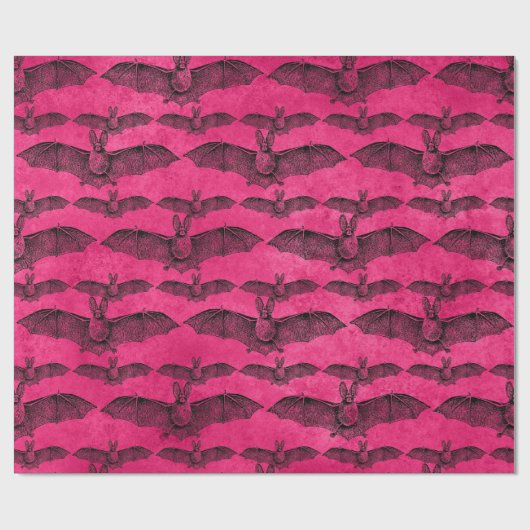 Roze vleerpapier cadeaupapier (Vlak)